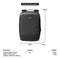 Tomtoc Explorer-T60 15.6" 15L Laptop Backpack (Black) (T60M1D1)