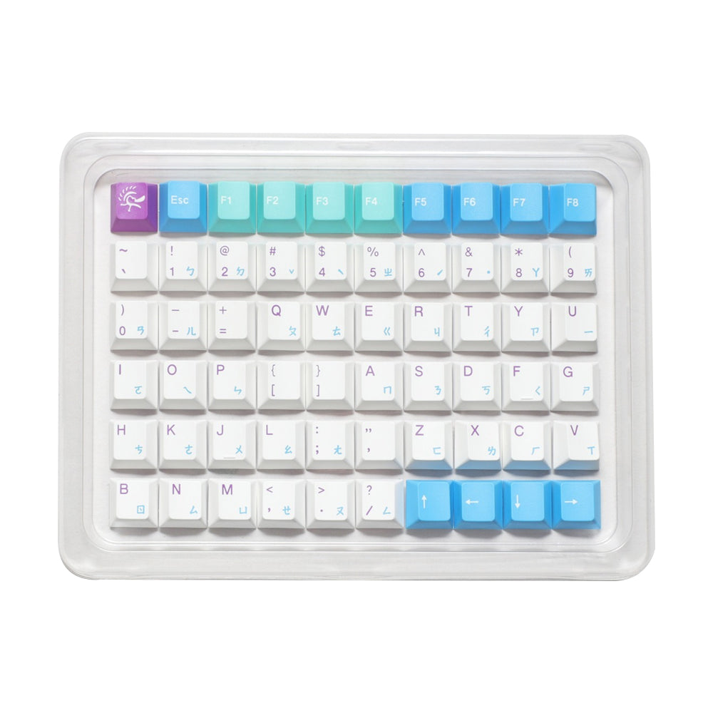 Ducky X MK Frozen Llama 133 Keys Cherry Profile Triple-Shot PBT Keycap Set (DCA133-TWLLACHPT1)