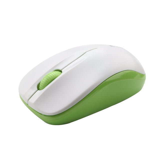 E-Yooso E-1060 Wireless Optical Mouse (White/Green)
