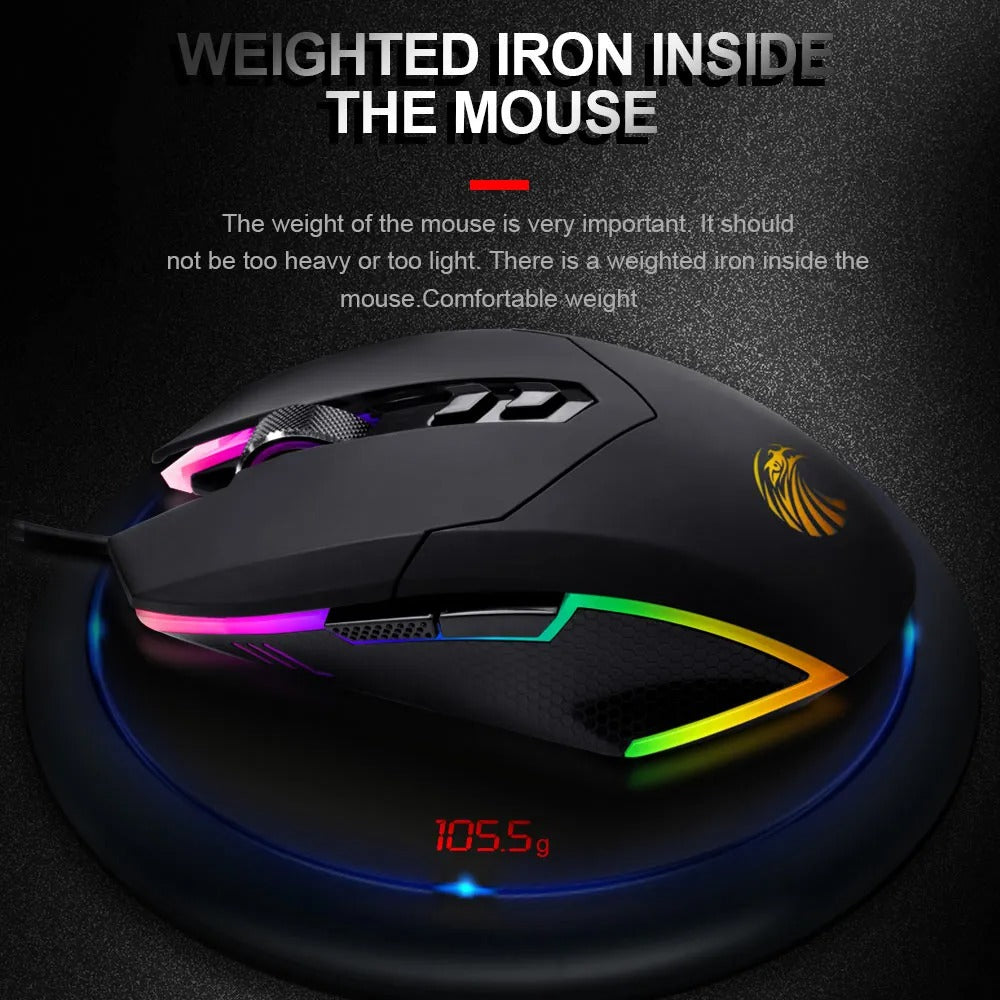 E-Yooso X-5 RGB Wired Gaming Mouse (Black)