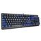 E-Yooso K-600 Ice Blue Single Light 104 Keys Wired Mechanical Keyboard Grey/Blue (Red Switch)
