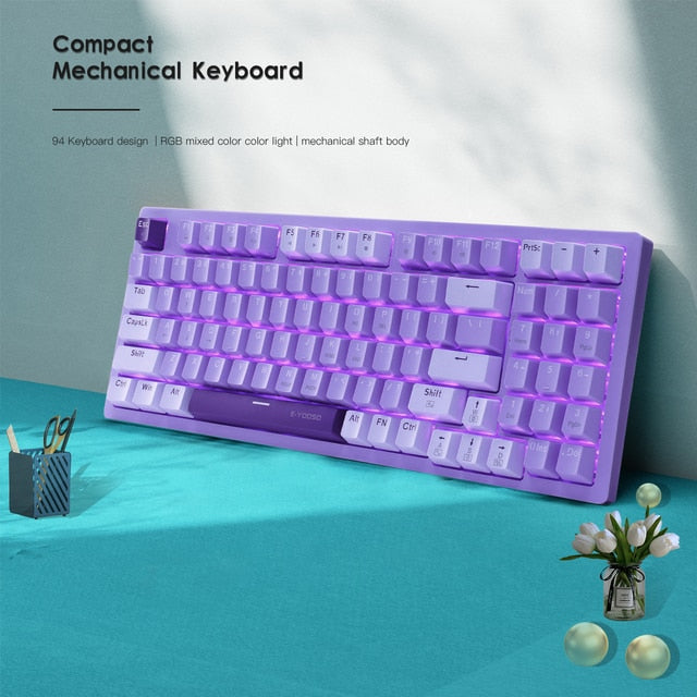 E-Yooso Z-94 Single Light 94-Keys Hot-Swappable Wired Mech Keyboard