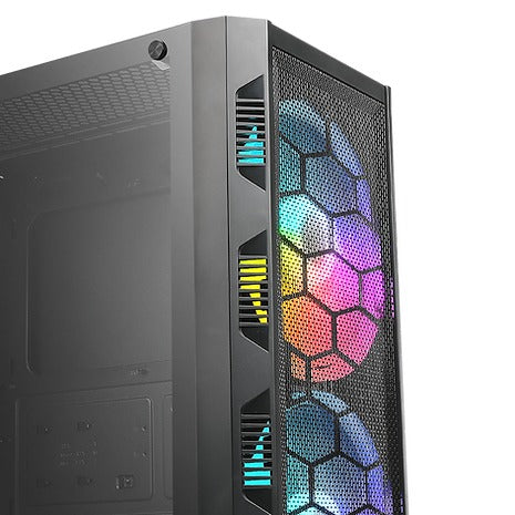 Raidmax Meshian X616 Gaming PC Case (Black) (X616TBF)