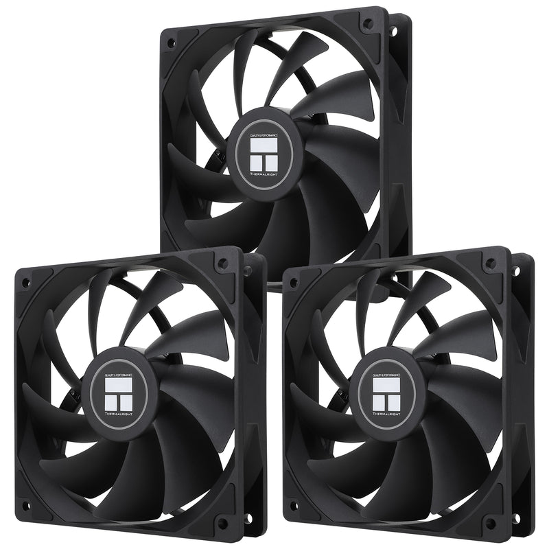 Thermalright TL-C12C 120mm High Performance PWM Case Fan (Black) (3-Pack)