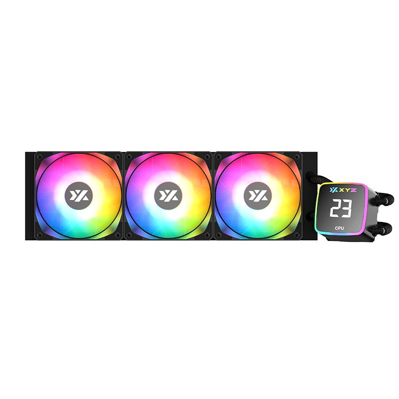 XYZ AquaPulse AIO 360 ARGB Liquid Cooler with Temperature Display