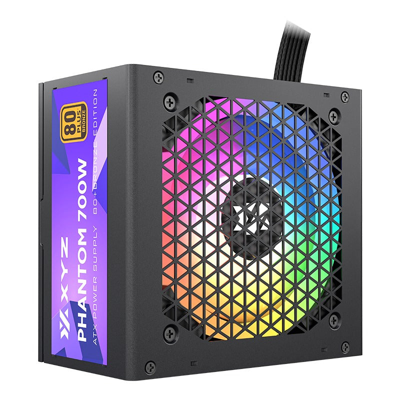 XYZ Phantom 700W ARGB ATX Power Supply 80+ Bronze Edition (Black)