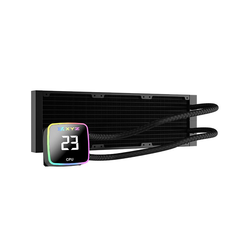 XYZ AquaPulse AIO 360 ARGB Liquid Cooler with Temperature Display