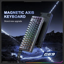 Onikuma G69 68 Keys RGB Wired Magnetic Switch Keyboard (Black)