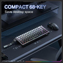 Onikuma G69 68 Keys RGB Wired Magnetic Switch Keyboard (Black)