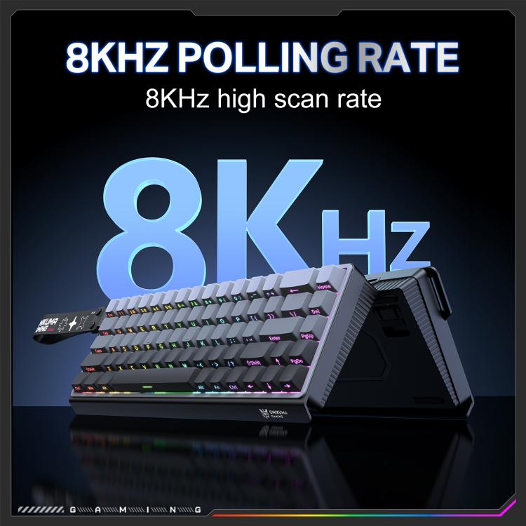 Onikuma G69 68 Keys RGB Wired Magnetic Switch Keyboard (Black)