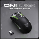 Onikuma DM01 Tri-Mode RGB Wireless Gaming Mouse (Black, White)