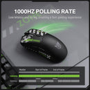 Onikuma DM01 Tri-Mode RGB Wireless Gaming Mouse (Black, White)