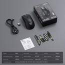 Onikuma DM01 Tri-Mode RGB Wireless Gaming Mouse (Black, White)