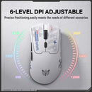 Onikuma DM01 Tri-Mode RGB Wireless Gaming Mouse (Black, White)