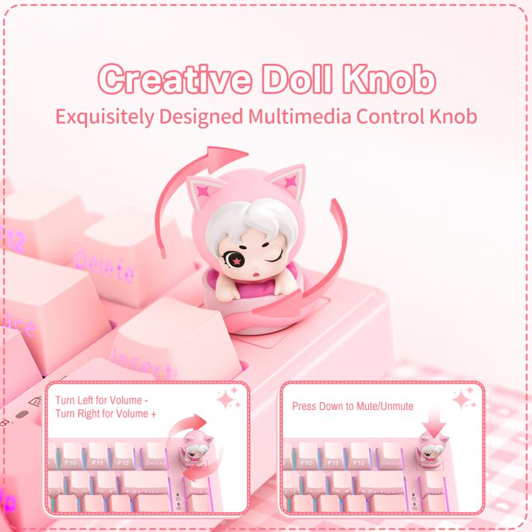 Onikuma MT707 Tri-Mode RGB 81 Keys Mechanical Keyboard