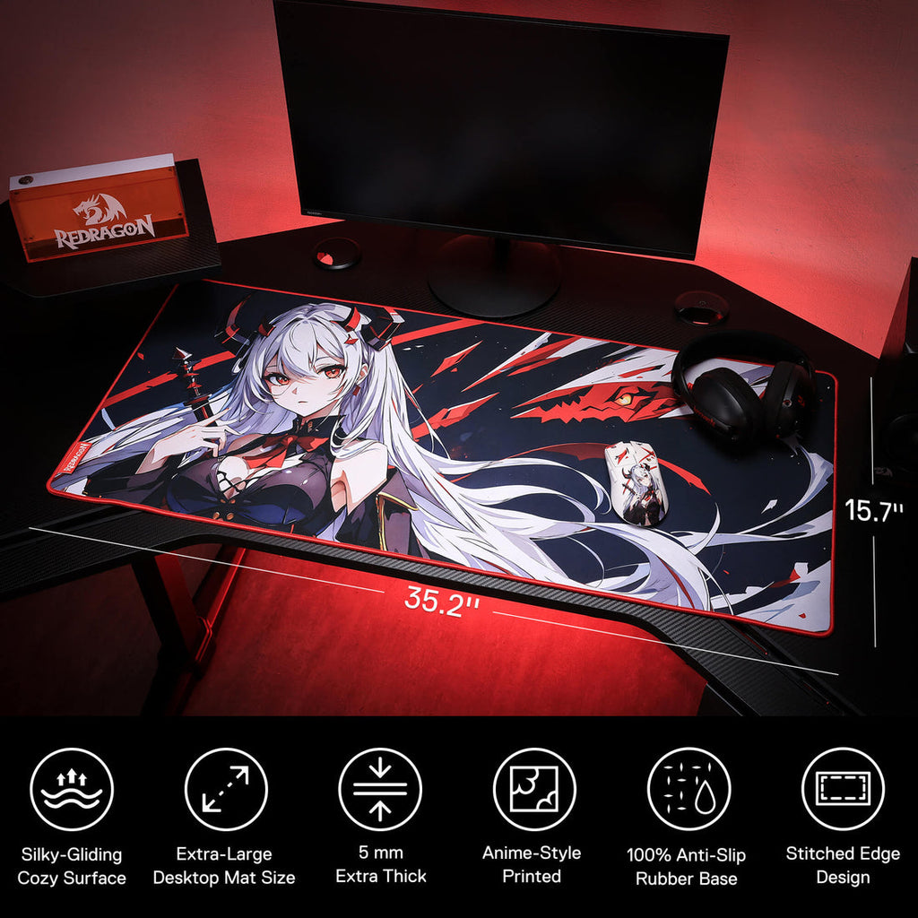 Mouse Pad R7 Redragon P047 Gaming Mouse Pad (Small, Large)