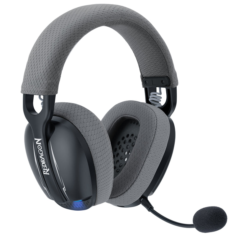 Redragon Cuffie da gioco wireless H848 BT, leggere, suono surround 7.1, driver da 40 mm, microfono staccabile, piattaforme multiple per PC, PS5/4/3, Switch, mobile Redragon Cuffie da gioco wireless H848 BT, leggere, suono surround 7.1, driver da 40 mm, microfono staccabile, piattaforme multiple per PC, PS5/4/3, Switch, mobile