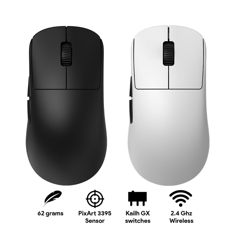 Endgame Gear OP1w 4K Wireless Gaming Mouse (Black, White)