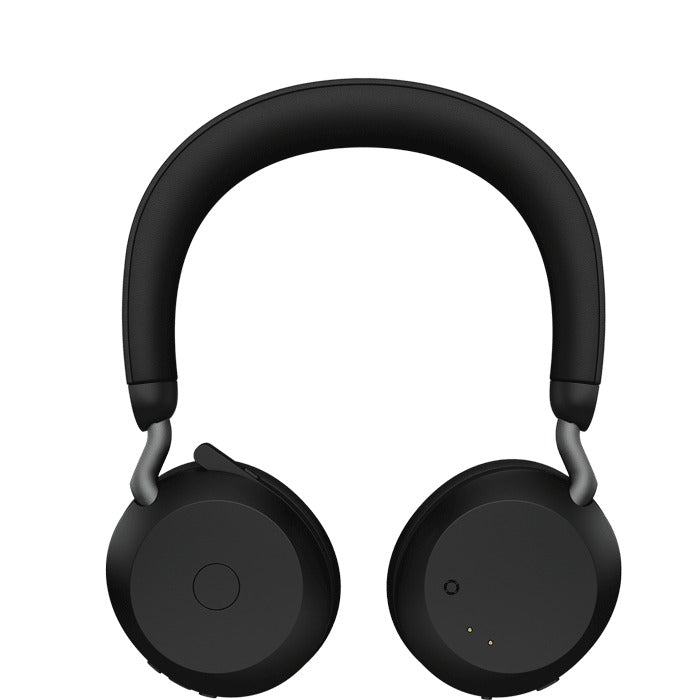 Jabra Evolve2 75 LINK380A MS Stereo Noise-Canceling Wireless Headset With Charging Stand (Black)