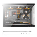 DarkFlash Floatron F1 B&W Combo M-ATX PC Case Tempered Glass Panel