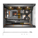 DarkFlash Floatron F1 B&W Combo M-ATX PC Case Tempered Glass Panel