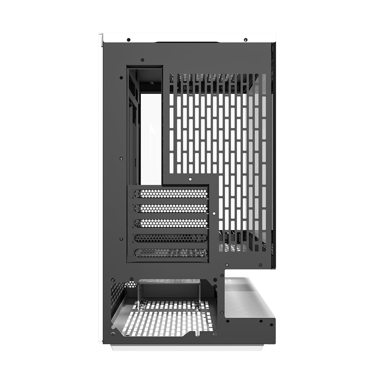 DarkFlash Floatron F1 B&W Combo M-ATX PC Case Tempered Glass Panel