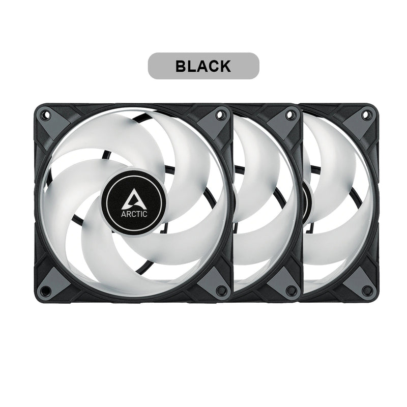 Arctic P14 PWM PST A-RGB Semi-Passive 140mm 3-Pack Fan (Black) (ACFAN00257A)
