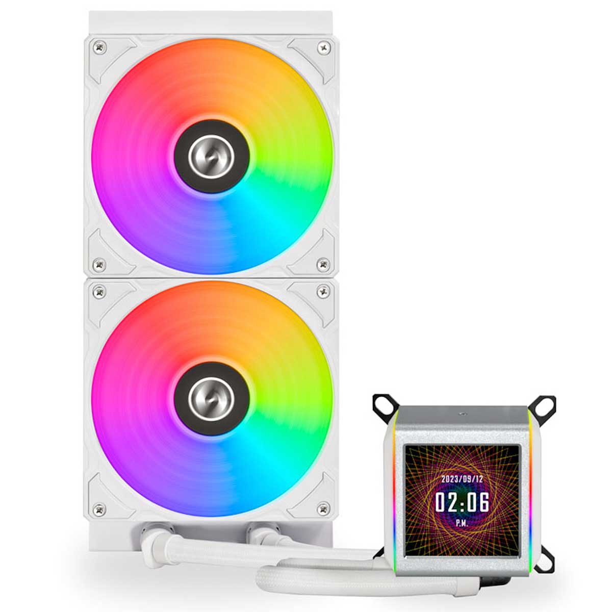 LIAN LI Galahad II LCD 280 RGB X2 140mm Close Loop CPU Cooler (GA2ALCD28)