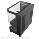 Coolman Zentra Luxe ATX Vision PC Case (Black, White)