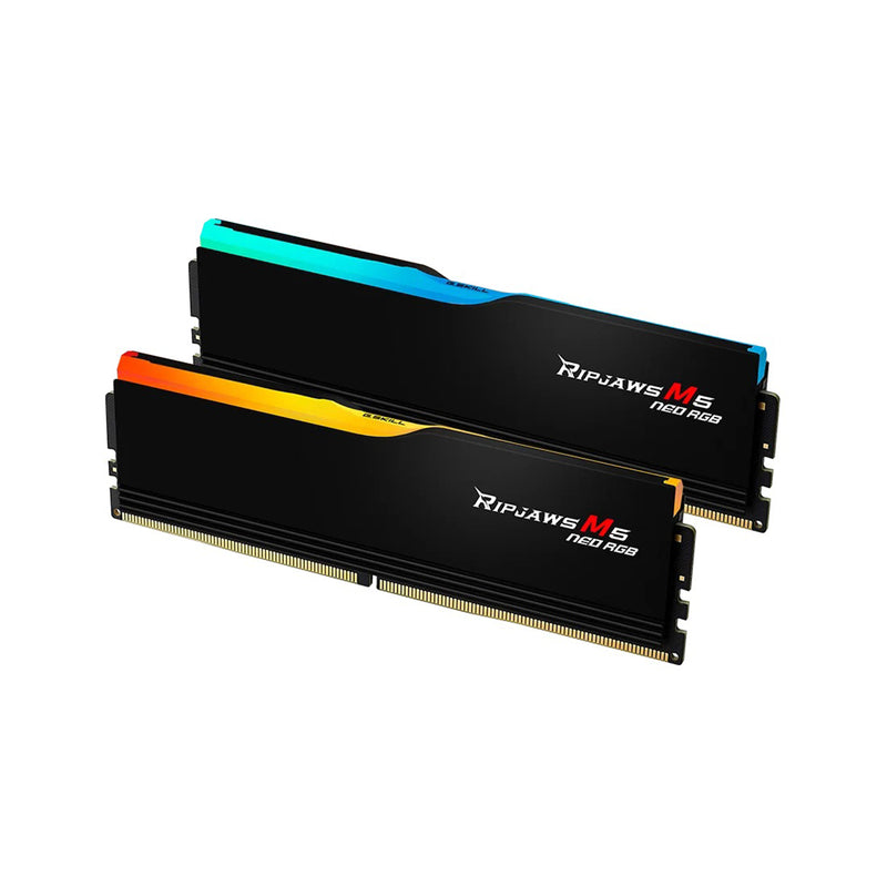 G.Skill Ripjaws M5 Neo RGB 32GB (2X16GB) DDR5 6000MT/s CL36-36-36-96 1.35V Amd Expo Memory (Black, White)