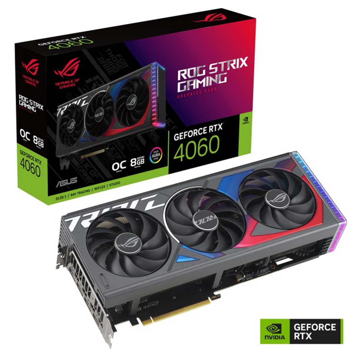 Asus ROG Strix Geforce RTX 4060 OC 8GB GDDR6 Graphics Card