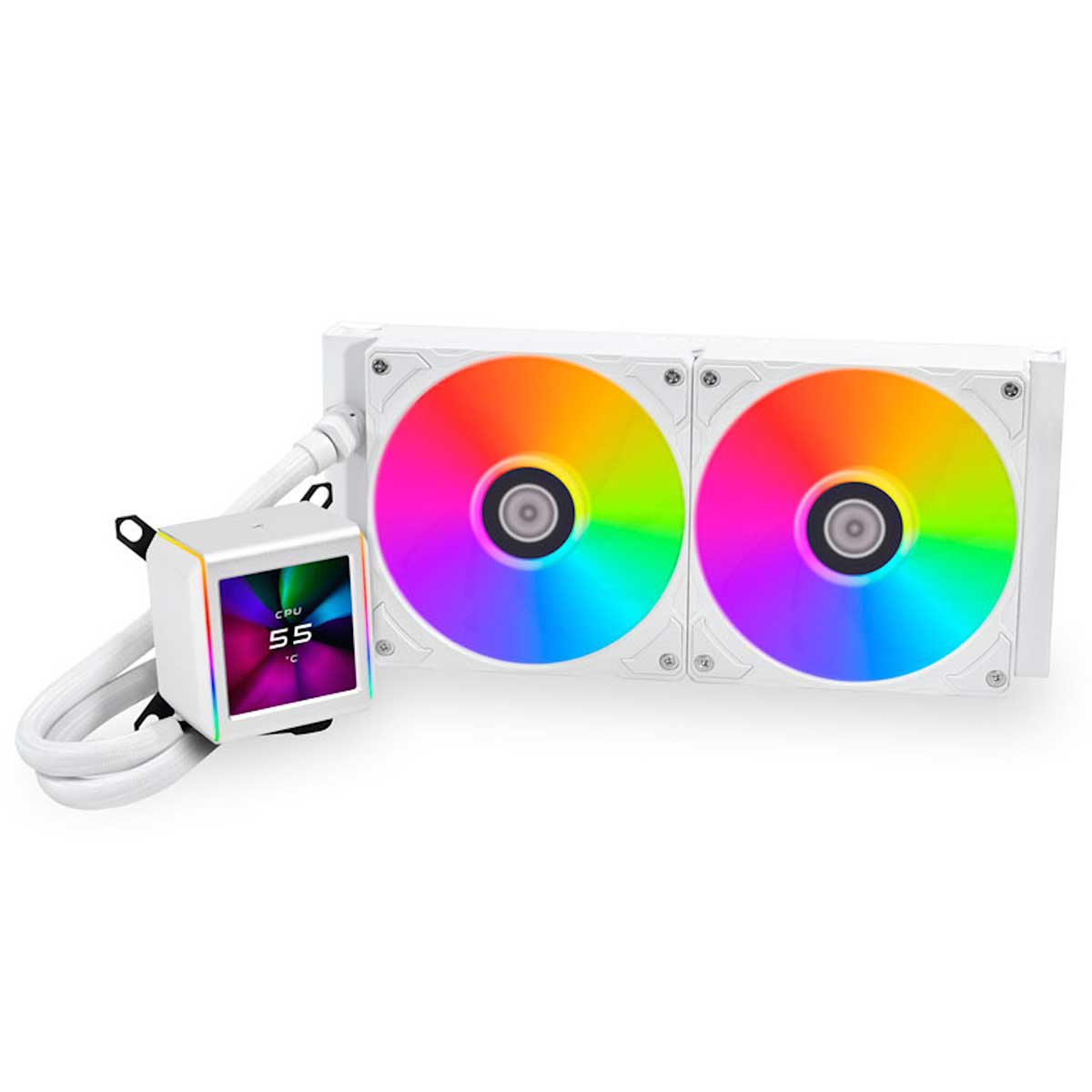 LIAN LI Galahad II LCD 280 RGB X2 140mm Close Loop CPU Cooler (GA2ALCD28)