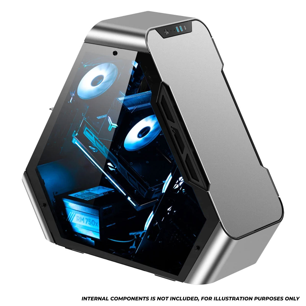 Jonsbo TR03-A Aluminum Panel ATX Equilateral Triangle Computer Case (Silver)