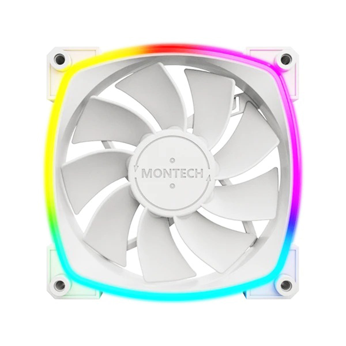 Montech RX120 PWM 120mm ARGB Reverse Single Fan Kit (Black, White)