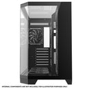 Coolman Zentra Luxe ATX Vision PC Case (Black, White)