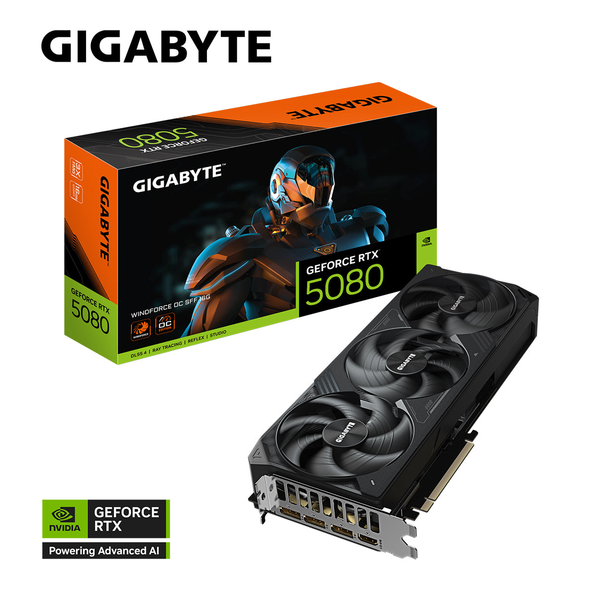 Gigabyte GeForce RTX 5080 Windforce OC SFF 16GB GDDR7 Graphics Card