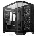 Coolman Zentra Luxe ATX Vision PC Case (Black, White)