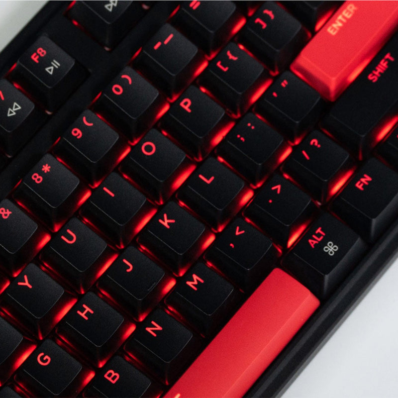 Keychron Lemokey X3 QMK/VIA Red Backlight TKL Wired Mechanical Gaming Keyboard (Red Switch, Brown Switch) (X3-A1, X3-A3)