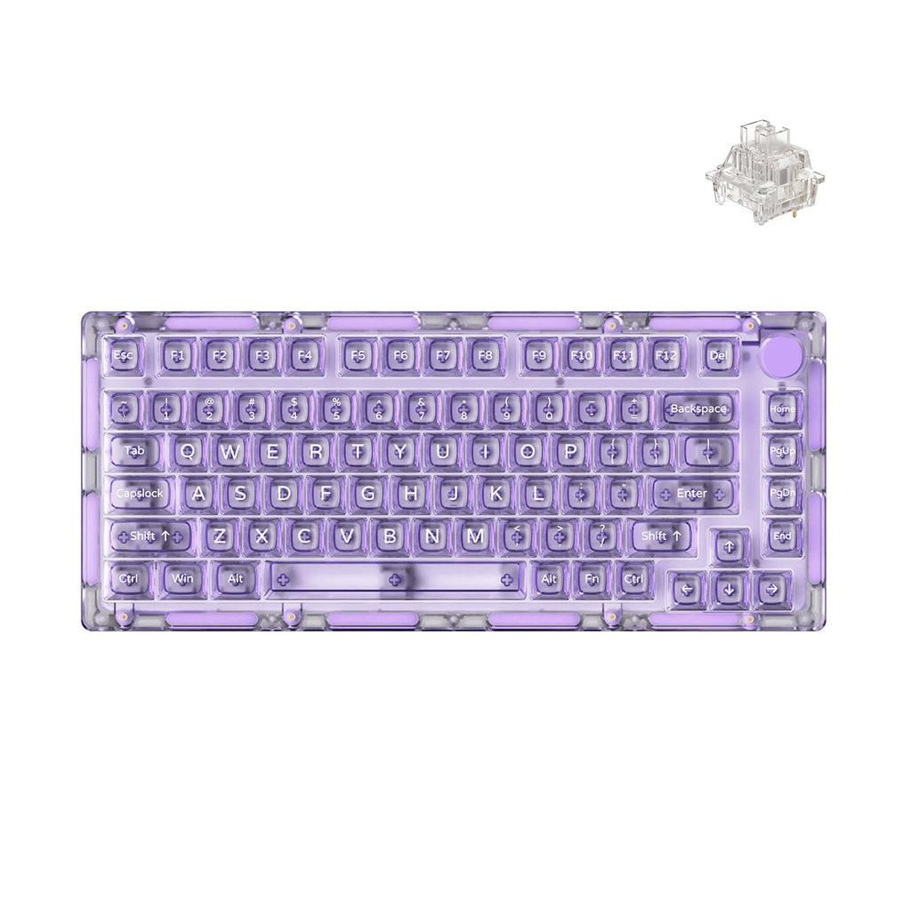 Ice Box Keyboard Monsgeek Ice 75 Multi-Mode RGB Hot-Swappable Transparent Mechanical ...