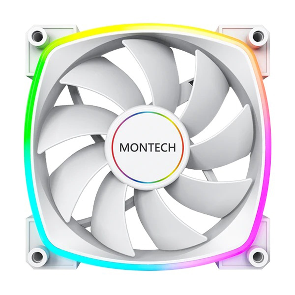 Montech AX140 PWM 140mm ARGB Reverse Single Fan Kit (Black, White)