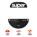 Pulsar Superglide Glass Skates Type-C for Pulsar Tenz Signature Edition (Black) (PTZSGCB)