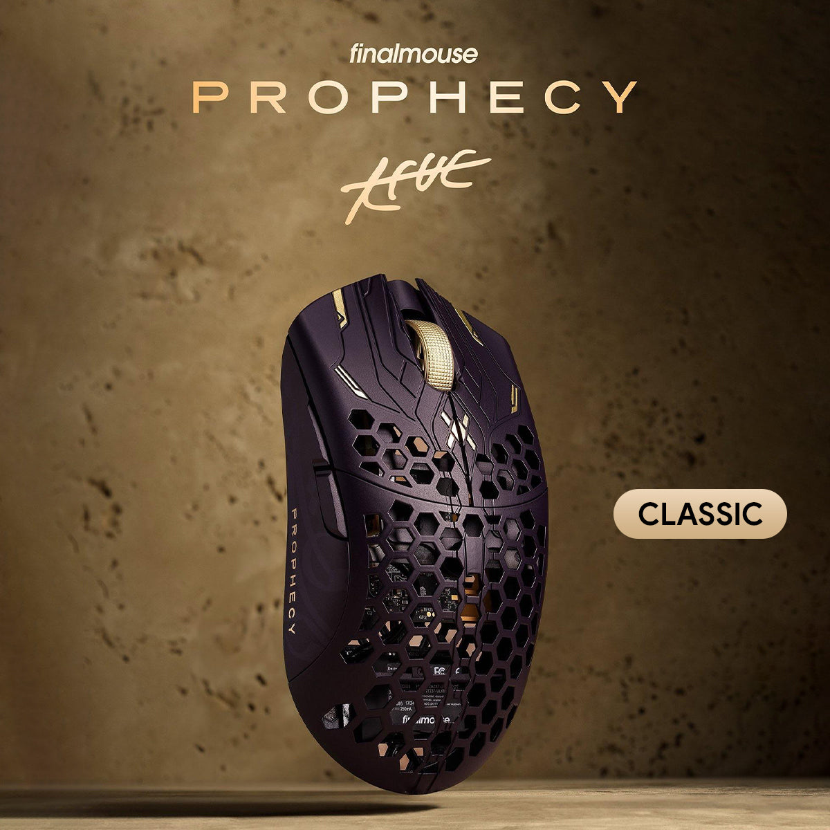 Finalmouse UltralightX Prophecy Wireless Gaming Mouse (Tfue) (Small, Medium, Classic) 