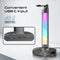 Promate FortX Multifunctional RGB Headset Stand with 15W Wireless Charger & USB Hub