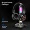 Promate FortX Multifunctional RGB Headset Stand with 15W Wireless Charger & USB Hub