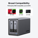 Ugreen NASync DXP2800 2-Bay NAS Diskless Personal Cloud Storage (DXP2800/25242)