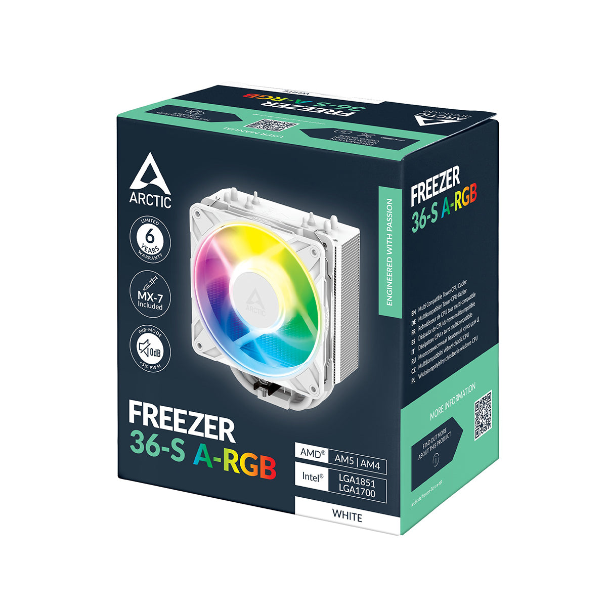 Arctic Freezer 36-S A-RGB Multi-Compatible Tower CPU Air Cooler