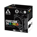 Arctic Freezer 36 A-RGB | Multi Compatible Tower CPU Cooler (Black)