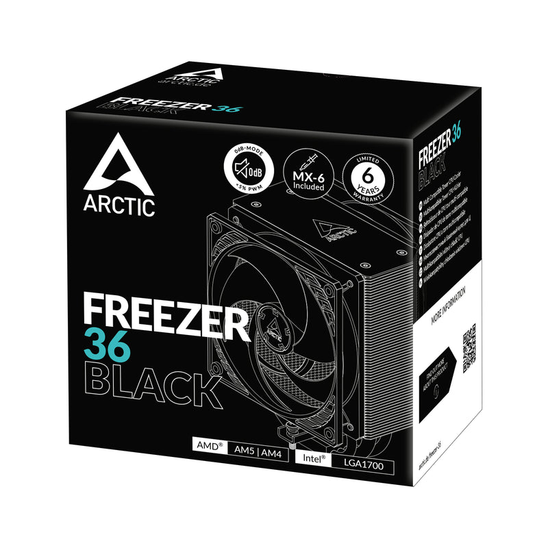 Arctic Freezer 36 | Multi Compatible Tower CPU Cooler (Black)