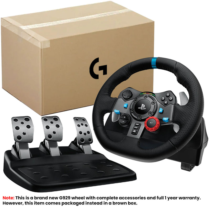 Logitech G29 Driving Force Racing Wheel for PS5/ PS4/ PS3/ PC in Brown Box