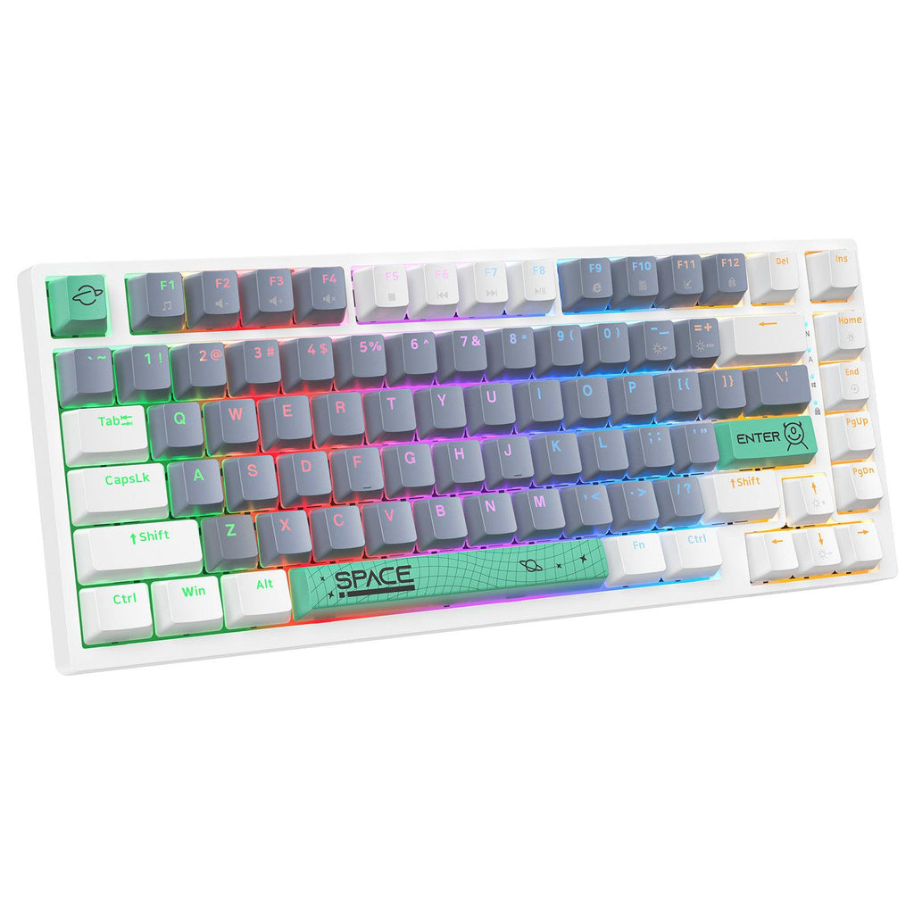 Onikuma G52 RGB 82 Keys Wired Mechanical Gaming Keyboard (Tea Axis) | DataBlitz
